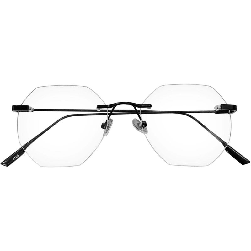 Occhiali Anti Luce Blu, Senza Montatura - Neri