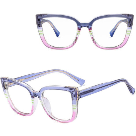 Occhiali da computer con lenti trasparenti e filtro LUCE BLU STL38E Marrone Accessori