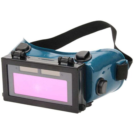 Occhiali da saldatura auto-oscuranti con lente interna trasparente, casco da saldatura a energia solare con lenti rivolte verso l'alto per proteggere gli occhi e fornire protezione contro il ribaltame