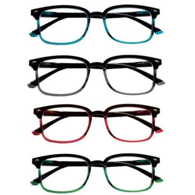 OCCHIALI DA VISTA GRADUATI 'KIT HAWAII' + 3,5 - Colore Nero/Verde