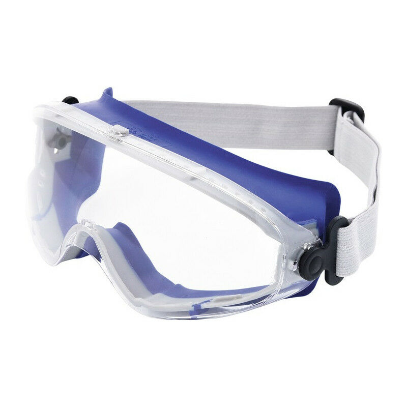 Image of Occhiali di protezione a piena vista DAYLIGHT TOP EN 166 montatura blu, lenti trasparenti PC PROMAT