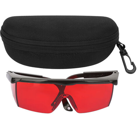 Occhiali di protezione laser rosso - Occhiali di sicurezza per livello laser, laser rotante e laser multilinea rosso - Migliora la visibilità del raggio rosso