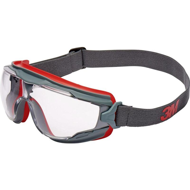 Image of Goggle Gear 500 GG501 Occhiali a mascherina antiappannante Grigio, Rosso - 3M