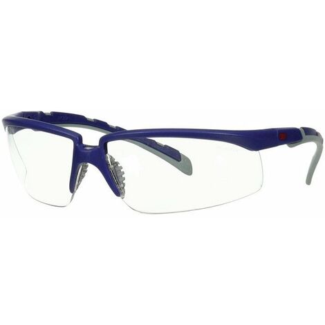 Occhiali Di Sicurezza S2001Af-Blu-Ue En166 En170 Rami Grigio, Vetro Blu / Chiaro