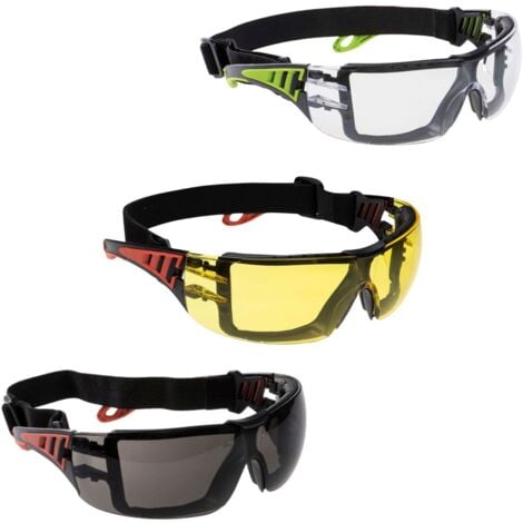 PORTWEST Occhiali Dielettrici Con Elastico Tech Look Plus Ambra Chiaro