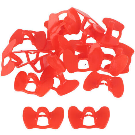 Occhiali per polli modello standard, facili da indossare, confezione da 20, resistenti, a doppia trave, perfetti per l'allevamento di polli.