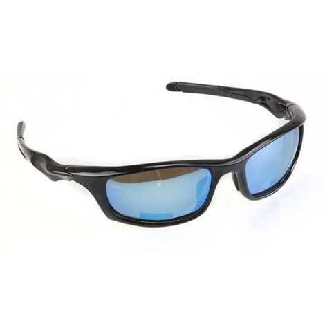 Occhiali sagoma aerodinamica blu da ciclista per MTB e corsa