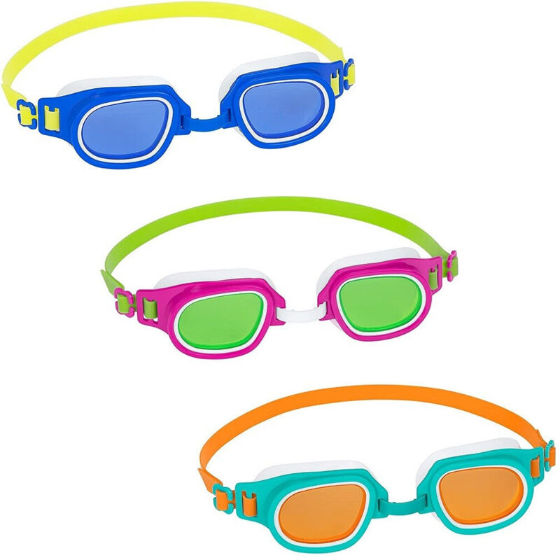 Trade Shop - Occhialini Da Nuoto Per Bambini Lil' Champ 7-14 Anni In Silicone 3 Colori 21003 -