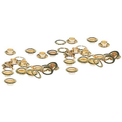 Occhielli per Vela Teloni Coperture Anelli Ottonati Ottone Ø10 20 Pz Masidef