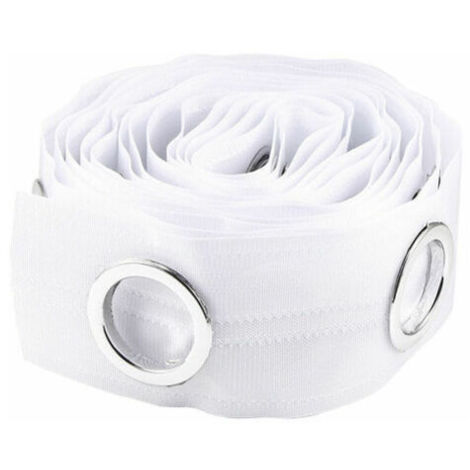Occhiello Nastro per tende Occhiello Striscia di finitura per tende Occhiello Nastro superiore Gancio per pieghe Accessori per tende, 5 m Bianco, BLOW