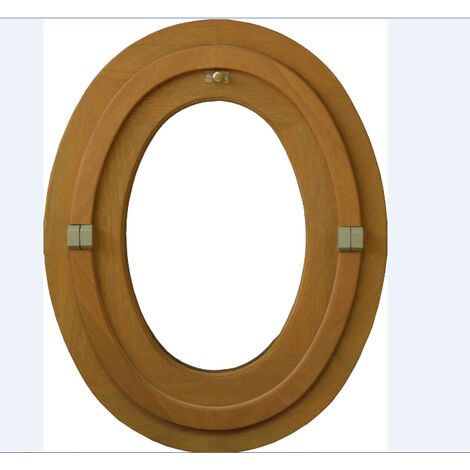OCCHIO DI MANZO OVALE H 90 X L 60 - LEGNO   (dimensioni tabella)