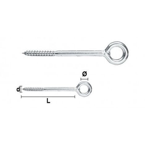 OCCHIOLI PER PONTEGGI A VITE Ø23 12x300 MM ZINCATI MAURER PLUS """TOC1230"""