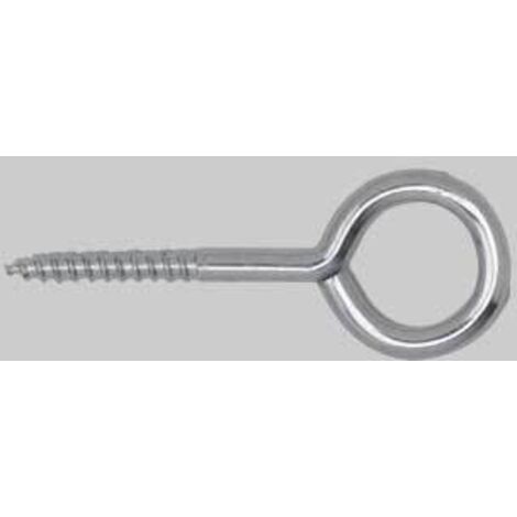 Occhiolo a vite 21x80 (mm 30x diametro 12) conf. da 200 pz