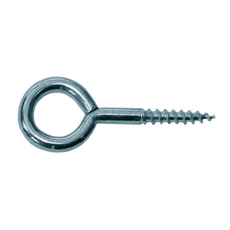 Occhiolo con vite per legno acciaio zincato - mm.20x100 - ø mm.4x45