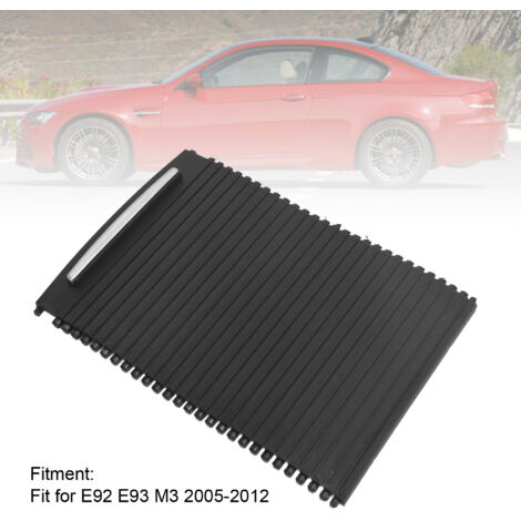 [Occultant rétractable pour porte-gobelets arrière] BMW E92 E93 M3 2005-2012 [Noir, caoutchouc]