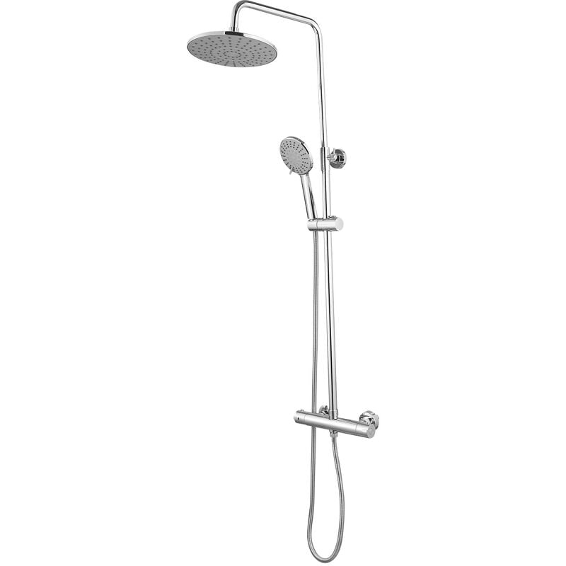 Ocea Colonne de douche thermostatique hauteur réglable Chrome brillant