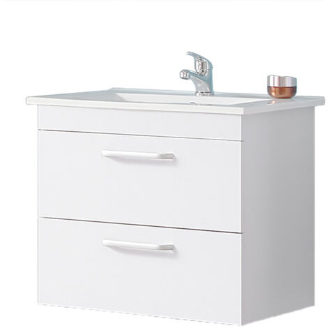 Ocean Meuble de Rangement avec Tiroir, 58 x 38 x 50 cm, Blanc
