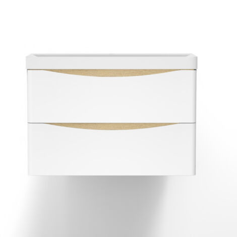Ocean Meuble de Rangement avec Tiroir, 80 x 39.5 x 50cm, Blanc