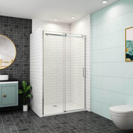 Océan Porte De Douche Coulissante 100x195cm Porte De Douche En 8mm Verre Anticalcaire