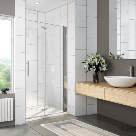 Océan Porte De Douche Pivotante 70x185cm Porte De Douche Pilante En Verre Anti-calcaire