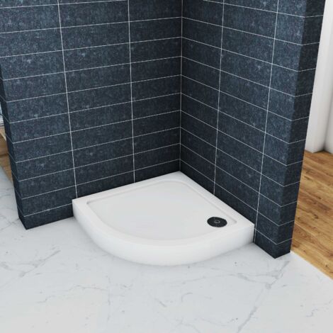 Océan Receveur De Douche L.90 x l.90cm 1/4 De Cercle Avec Le Kit De Plinthe Et Pieds Et Le Bonde De Douche