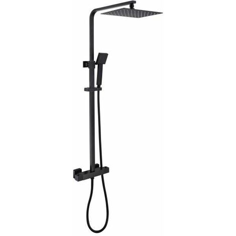 Columna de Ducha de Acero 304 Negro XM 1.56 cm - Promart