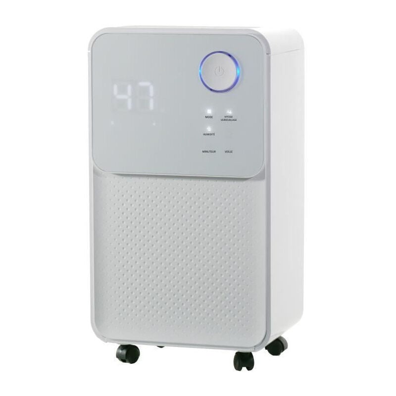 OCEANIC Deshumidificateur dair electrique - Extraction 12 litres/jour - Sechage du linge - Drainage continu - Affichage LED