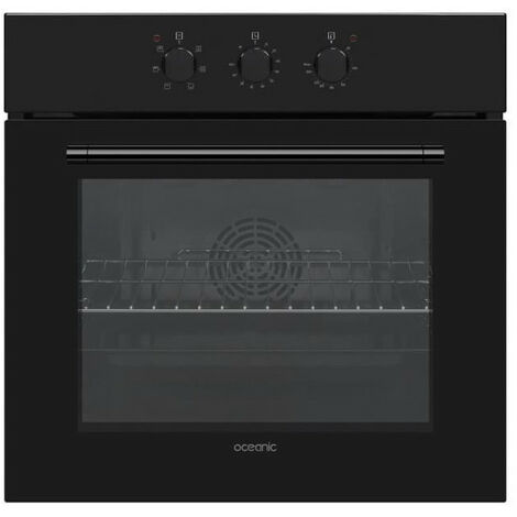 Oceanic – Four encastrable chaleur tournante 65L OCEAF65CB1 – Nettoyage catalytique – L 65 cm x H 65 cm – Design moderne en verre noir