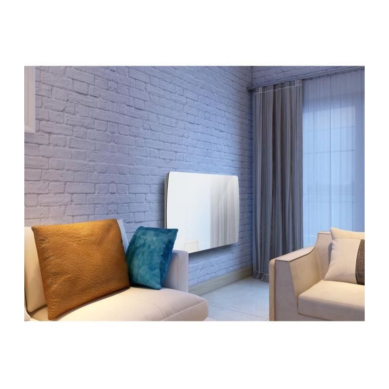 Fa/çade en verre miroir ALPINA Verre Miroir LCD 1500 watts Radiateur Panneau rayonnant
