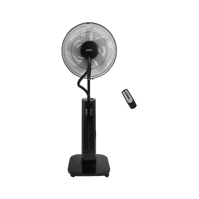 Oceanic - Ventilateur brumisateur sur pied 2 en 1- Ø44 cm - 70 w - 2 l - Télécommande - Minuterie