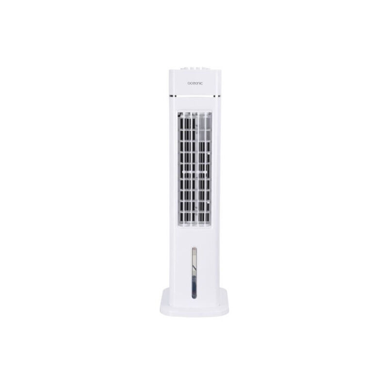 Oceanic - Rafraîchisseur d'air Ventilateur colonne 70W - Hauteur 76.5 cm - 3,5L - 3 vitesses - Oscillant - Blanc
