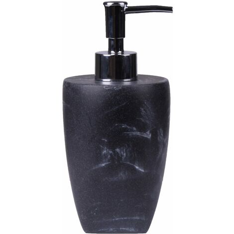 SHOWERDRAPE Octavia Freestanding Liquid Soap Dispenser, Grey Marble