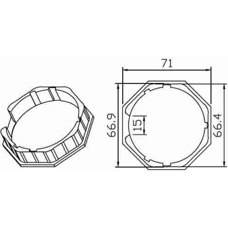 Octogonal 70X1,5Mm CAME 001YK6101