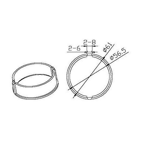 Octogonal 70x1mm CAME YK6116