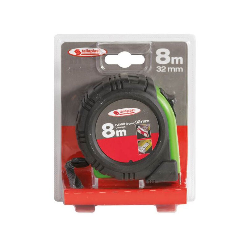 Taliaplast - octuple metre boitier bi-matiere 32MM (blister) 490663