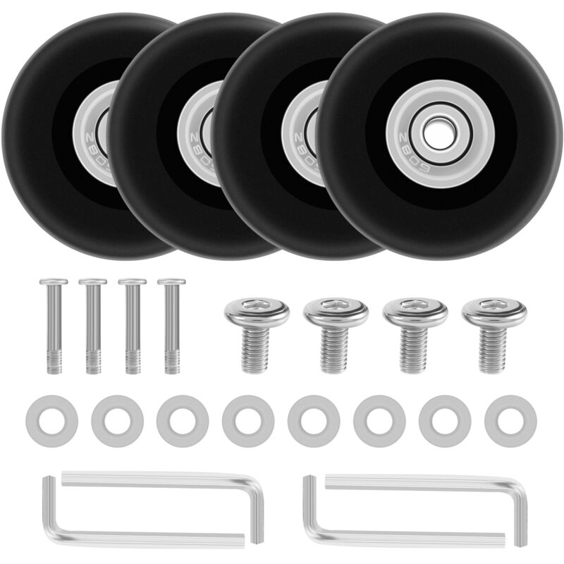 Image of OD 50mm 4 Sätze von Gepäck Koffer Ersatz Räder Achsen Deluxe Reparatur Werkzeug