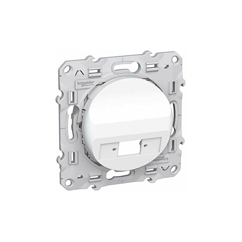 Odace blanc, prise optique 1 sortie, à compléter avec une traversée VDIB6072001 - S520404 - Schneider Electric