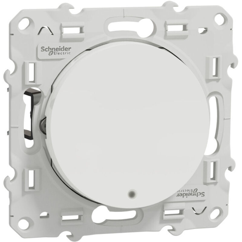 Bouton poussoir lumineux no 10 a - blanc - fixation par griffes - schneider odace