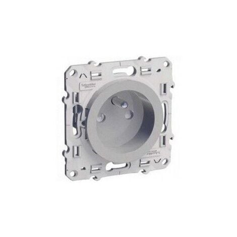 ODACE PRISE DE COURANT 2P+T ALU A VIS CONNEXION A VIS SCHNEIDER S530039