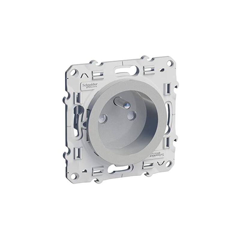 Schneider Electric - schneider odace prise de courant 2P+T pour rénovation aluminium - S530049