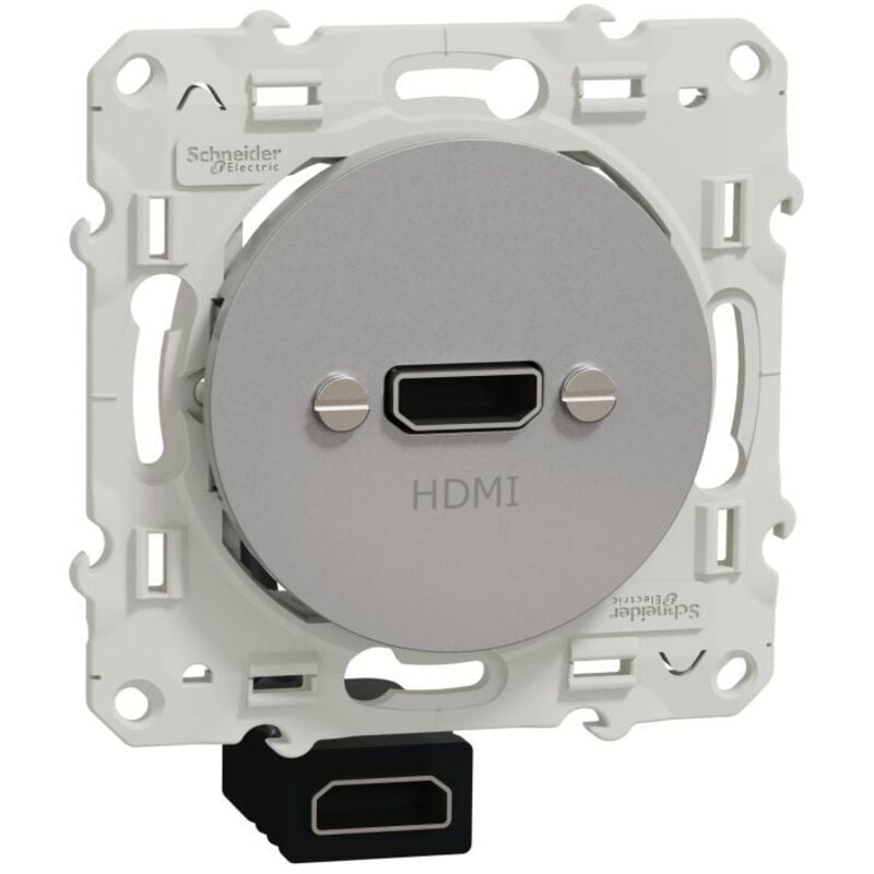 Odace Prise Hdmi Type A Alu Schneider S530462