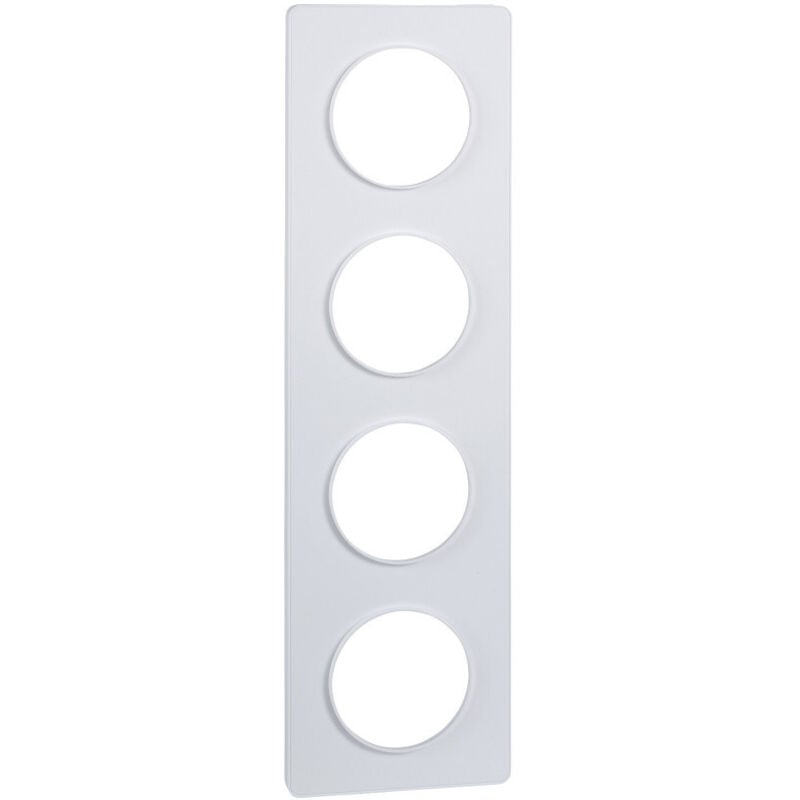 Plaque odace touch schneider 4 postes - blanc S520808