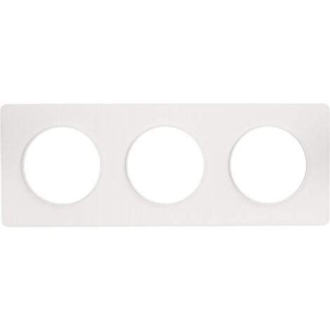 SCHNEIDER ELECTRIC Odace Touch, plaque Blanc 3 postes horiz. ou vert. entraxe 71mm (S520806)