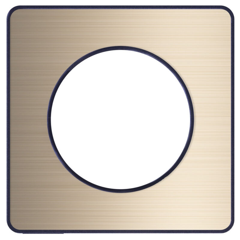 S540802L odace touch plaque avec liseré 1 poste, bronze - Schneider Electric