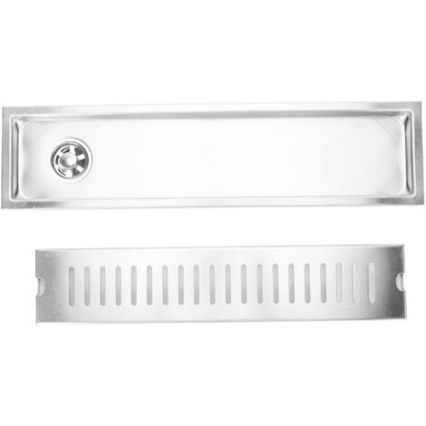 Odeur Rectangulaire - à L'épreuve du Sol en Acier Inoxydable, adapté à Une Utilisation à Long Terme dans la Salle de Douche de L'hôtel, 661g (Drainage intermédiaire) (Drainage secondaire)