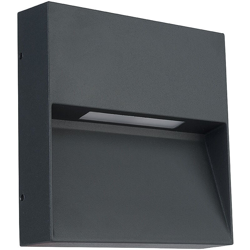 Odo applique led quadro grigio 3W 4000K - bellotti