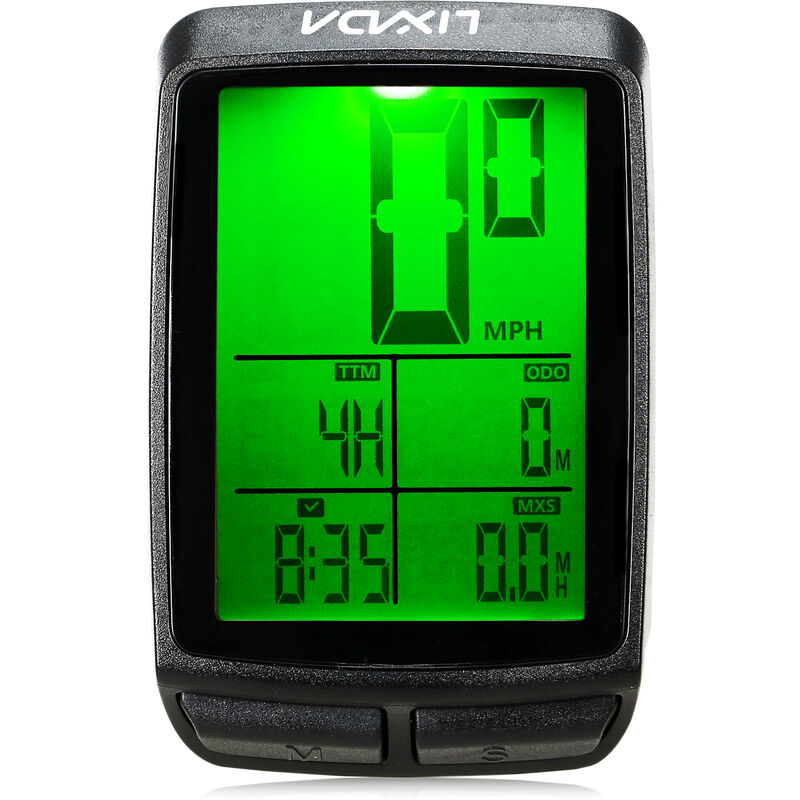 

Odometro del velocimetro de la bicicleta de la computadora del ciclo de la bici inalambrica de Lixada con la retroiluminacion LED, BKV-1503