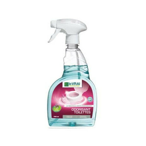 Désodorisant toilettes 750ml – Parfum frais de pin des Landes – Biodégradable – Spray pour entretien WC – Fabriqué en France – Le Vrai Professionnel