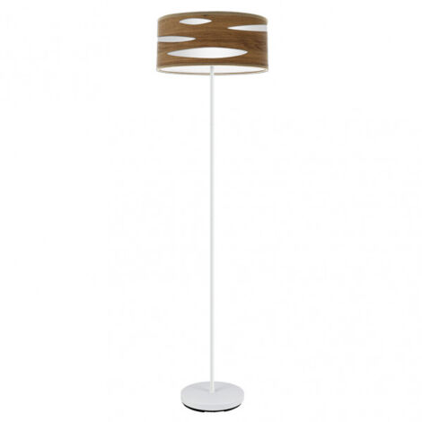 Odra 1xe27 Weiß/Dunkelholz 165x40x40 Cm mark FABRILAMP Boden