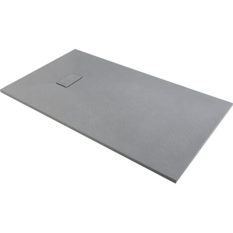 Odyssea – Receveur de douche extra-plat 160x90 cm – Gris effet pierre – Antidérapant Classe C – Compatible PMR – SMC ultra-léger et robuste